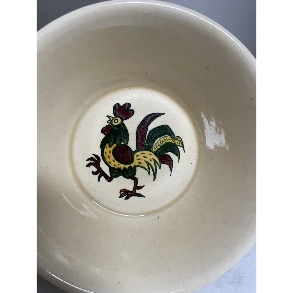 Metlox Poppytrail California Provincial Green Rooster 8